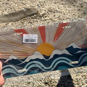 Decorative plate for car